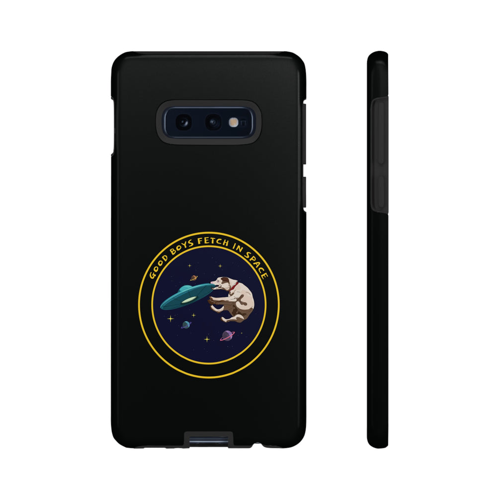 Fetch In Space Dog UFO Tough Samsung Galaxy Mobile Cases