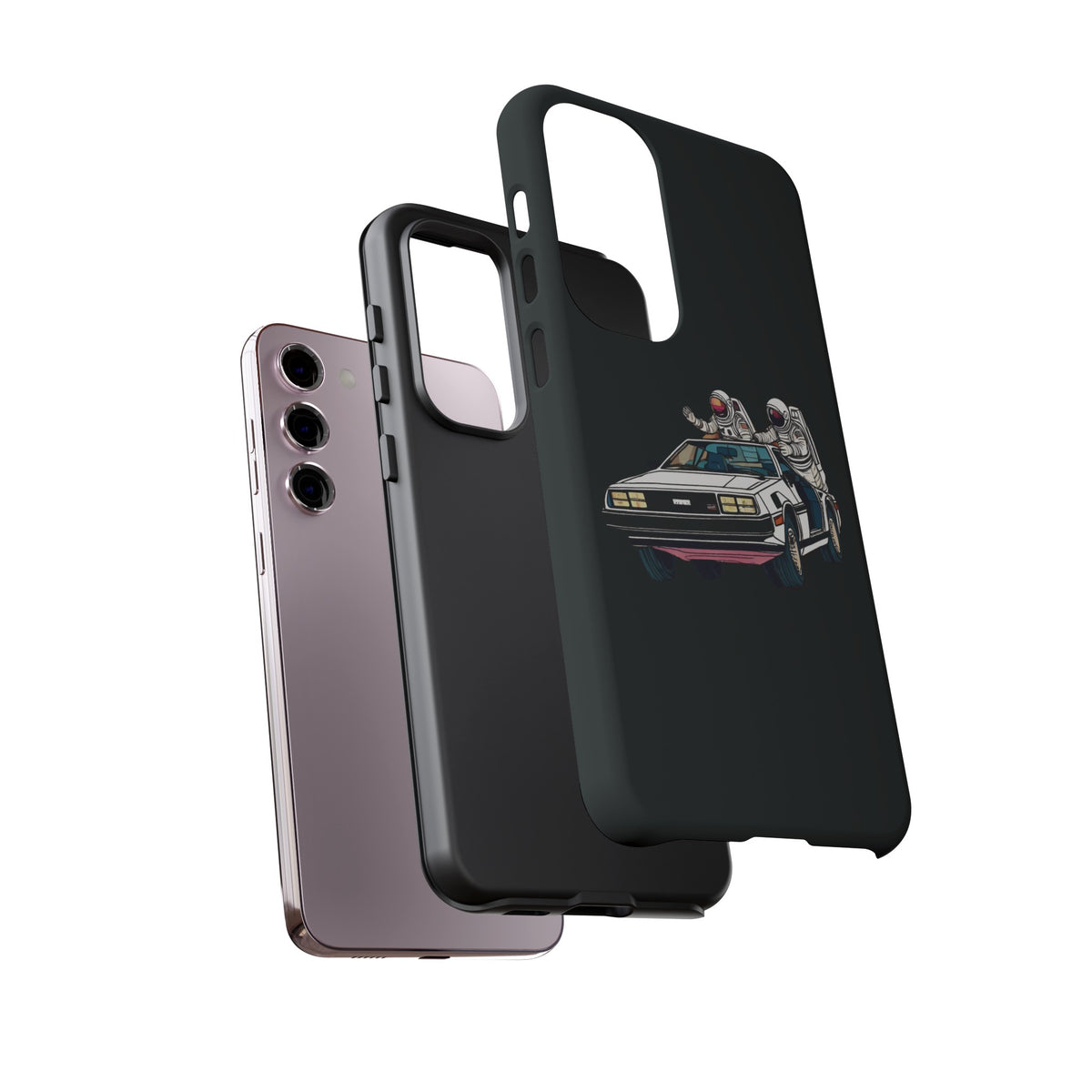 Delorean Party Astronauts Tough Samsung Galaxy Mobile Cases