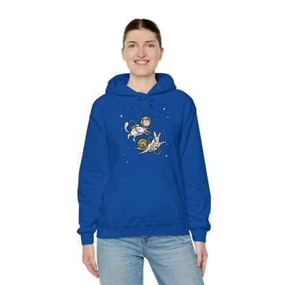 Space Buddies Hoodie - Funny Dog and Cat Astronaut Sci-Fi