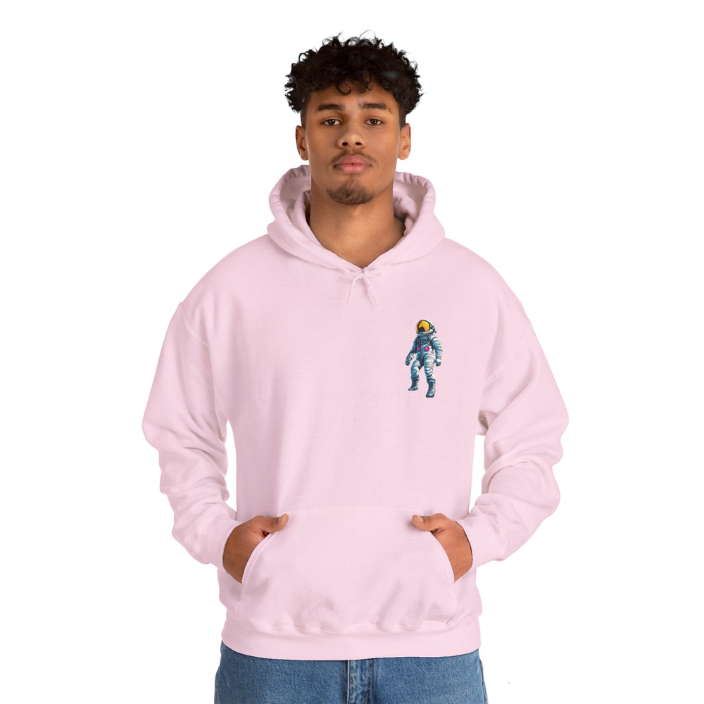 Jump Astronaut Space Art Hoodie - Sci-Fi Adventure Apparel