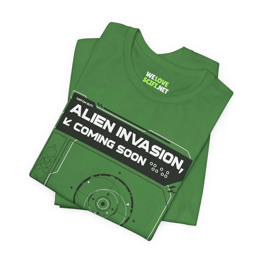 Alien Invasion Coming Soon Sci-Fi T-Shirt-welovescifi.net