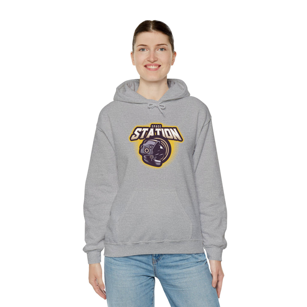 Space Station Hoodie | Sci-Fi Astronaut Design