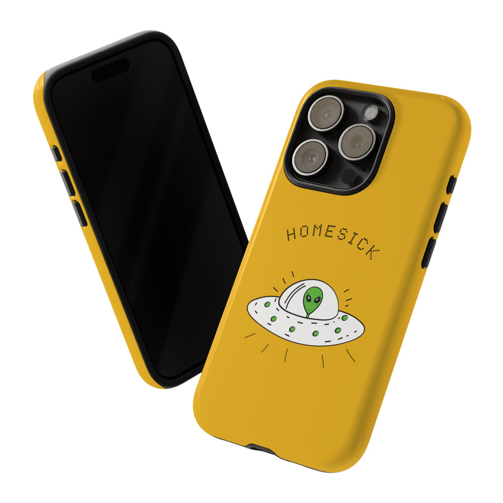 Funny UFO iPhone Cases Homesick Sci-Fi Tough Mobile Covers