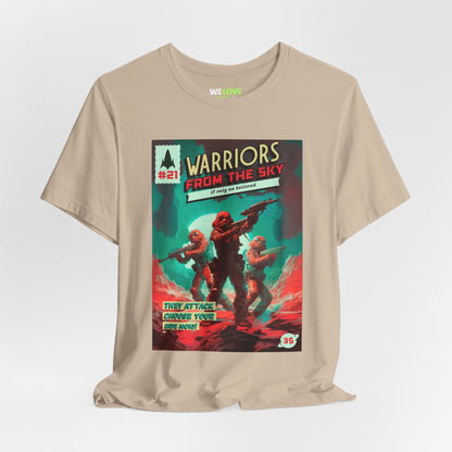 Warriors From The Sky Retro Sci-Fi T-Shirt-welovescifi.net