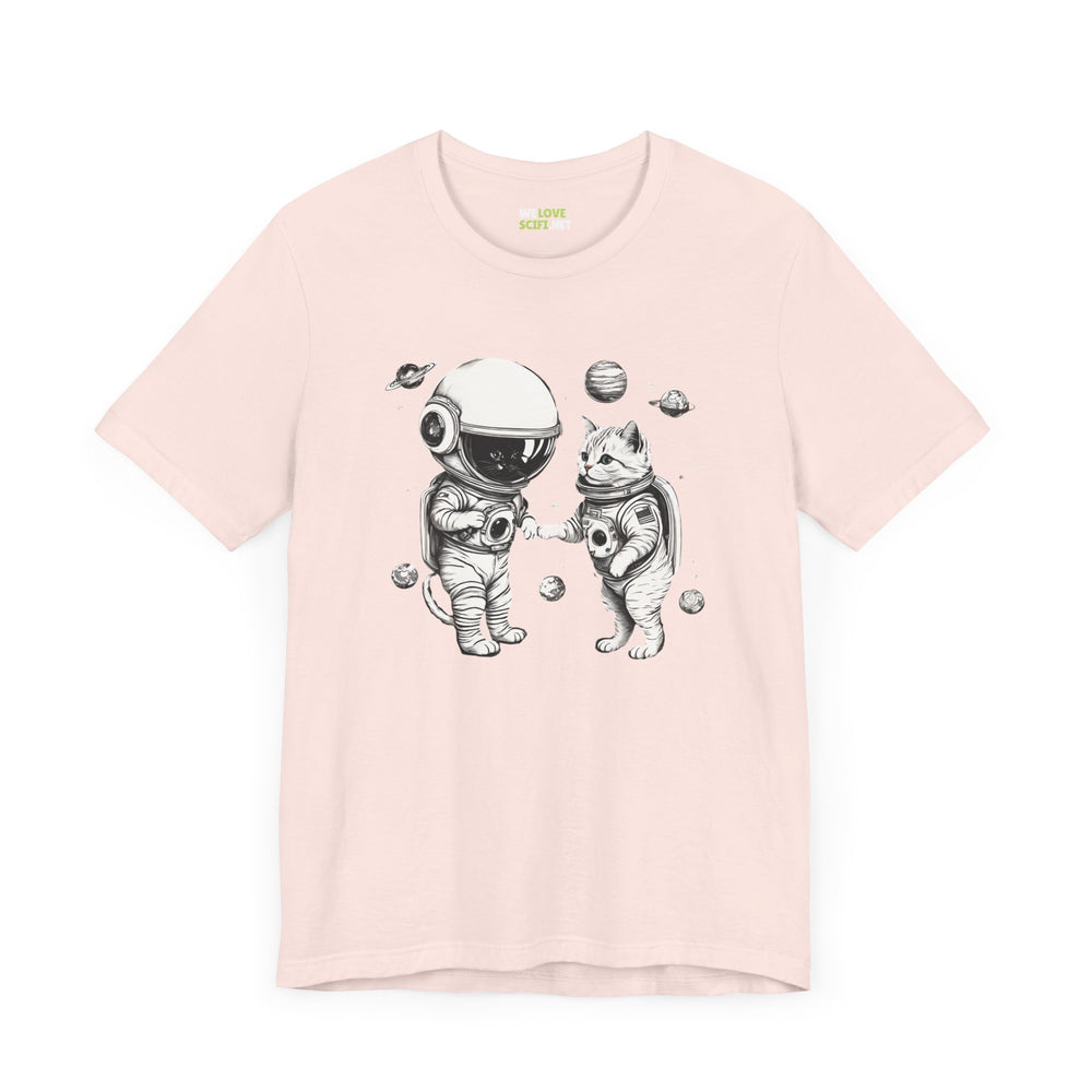 Space Kitties Sci-Fi T-Shirt | Astronaut Cats Tee