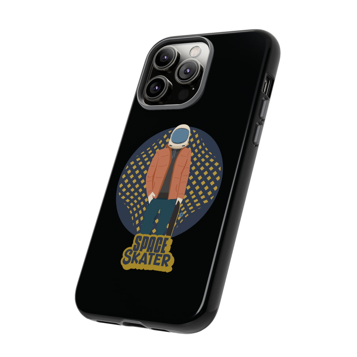 Space Skater Astronaut Sci-Fi Tough iPhone Mobile Cases