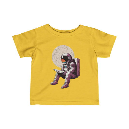 Space Art Tee: Infant Astronaut Fine Jersey T-Shirt