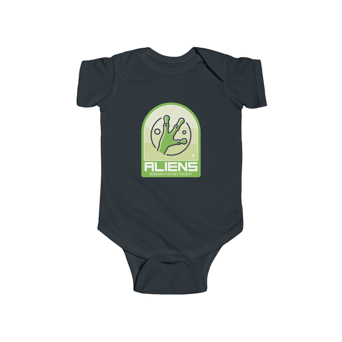 Funny Aliens Research UFO Baby Bodysuit - WeLoveSciFi.net