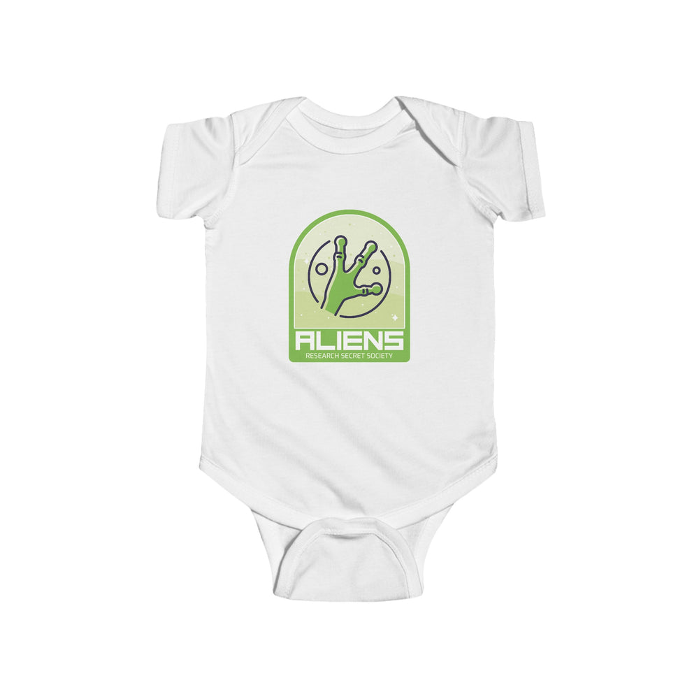 Funny Aliens Research UFO Baby Bodysuit - WeLoveSciFi.net