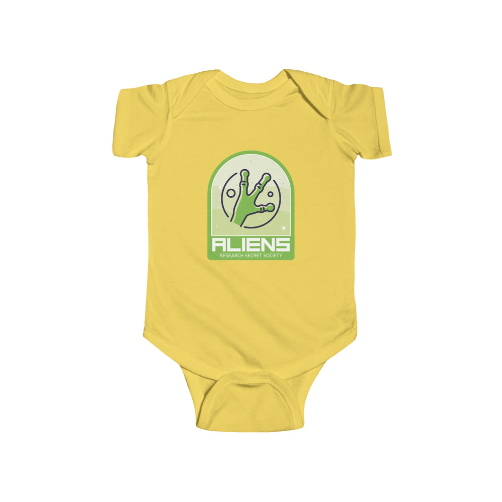 Funny Aliens Research UFO Baby Bodysuit - WeLoveSciFi.net