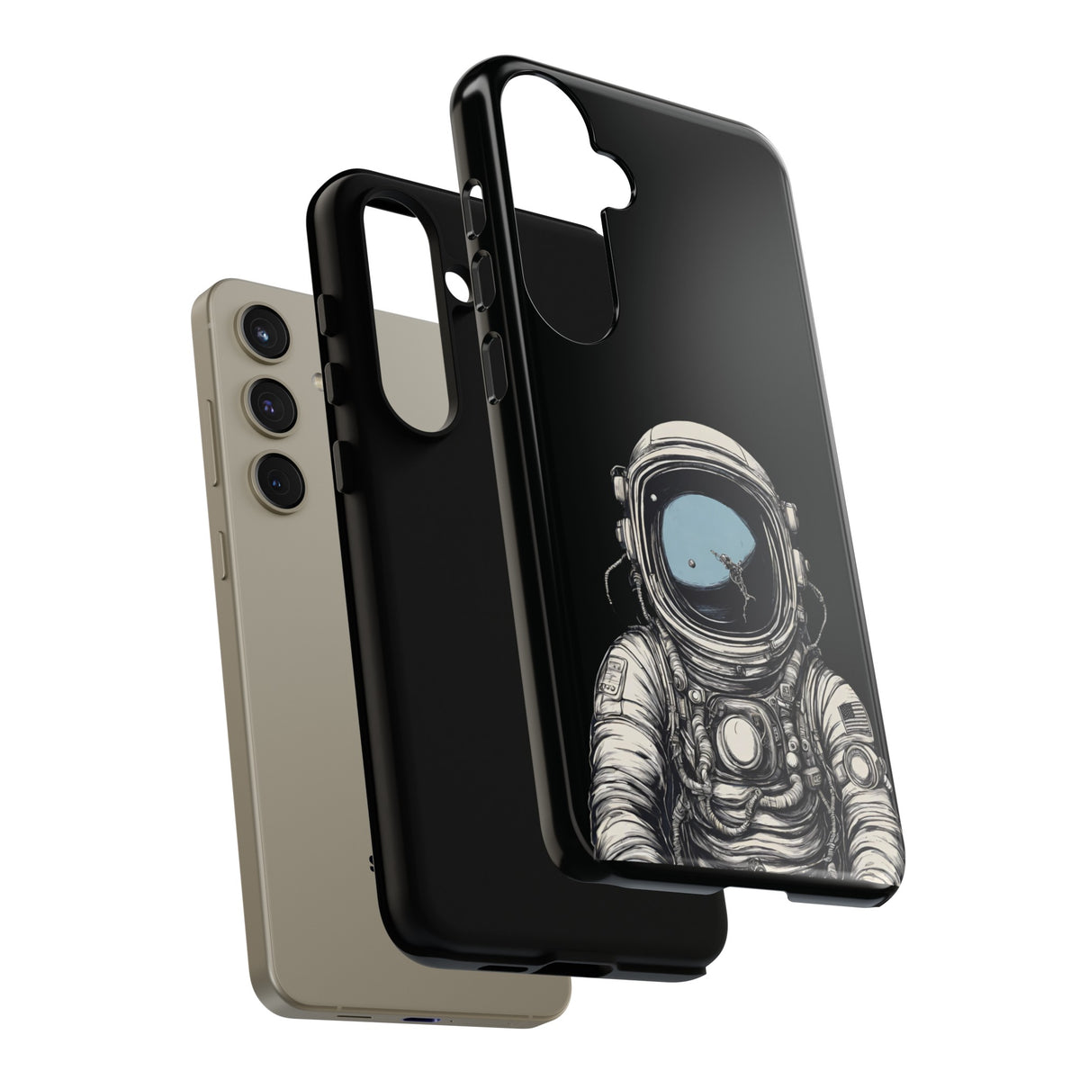 Astronaut SpaceArt Tough Samsung Galaxy Mobile Cases-welove