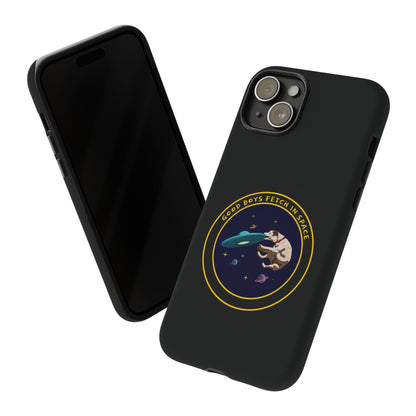 Good Boys Fetch in Space: Funny Dog Sci-Fi iPhone Cases