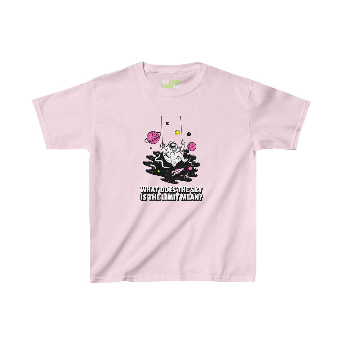 Kids Astronaut Tee - Sky is the Limit Funny Cotton T-Shirt