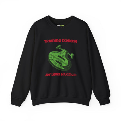 Training For Joy Funny SciFi Christmas Crewneck Sweatshirt-welovescifi.net