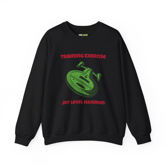 Training For Joy Funny SciFi Christmas Crewneck Sweatshirt-welovescifi.net