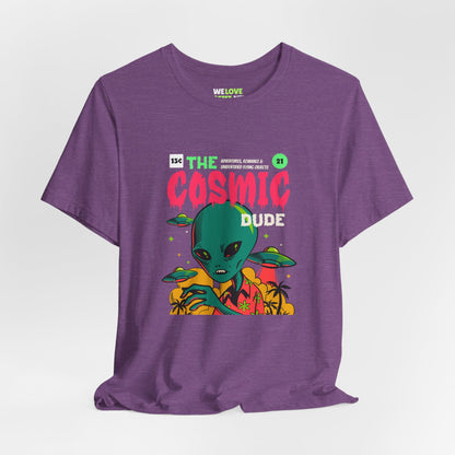 The Cosmic Dude Comic Retro UFO Sci-Fi T-Shirt