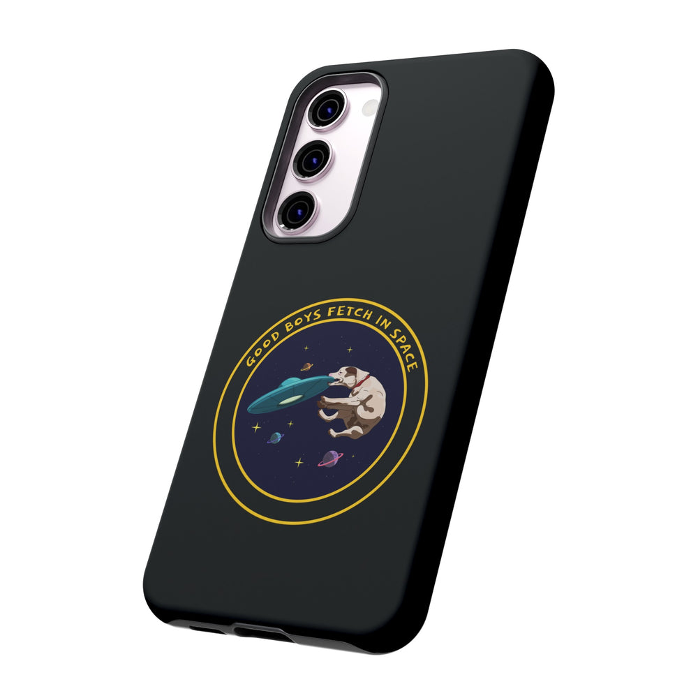 Fetch In Space Dog UFO Tough Samsung Galaxy Mobile Cases