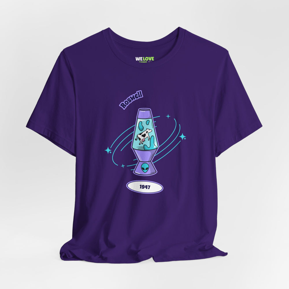 Roswell Cow UFO T-Shirt - Sci-Fi Alien Abduction Tee