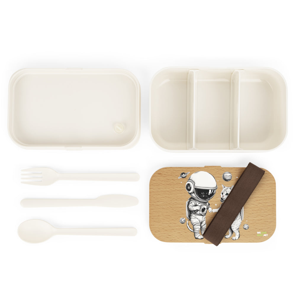 Space Kitties Lunch Box Cute Astronaut Cats Bento Lunch Box