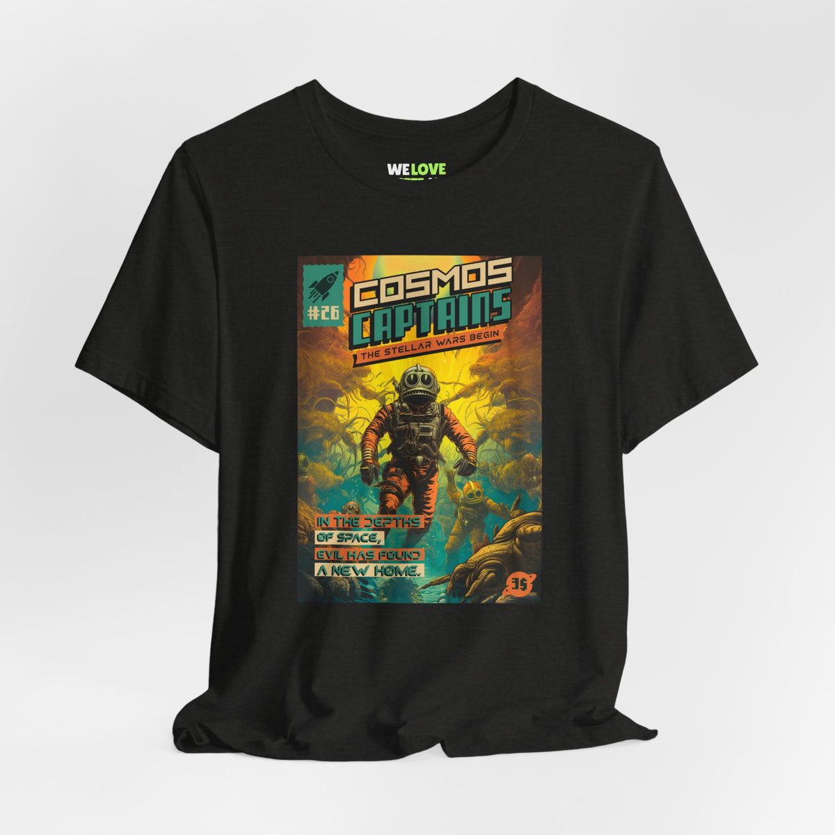 Cosmos Captains Retro Sci-Fi T-Shirt-welovescifi.net