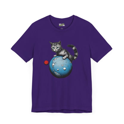 Space Player Cat 3 Sci-Fi T-Shirt | We Love Sci-Fi