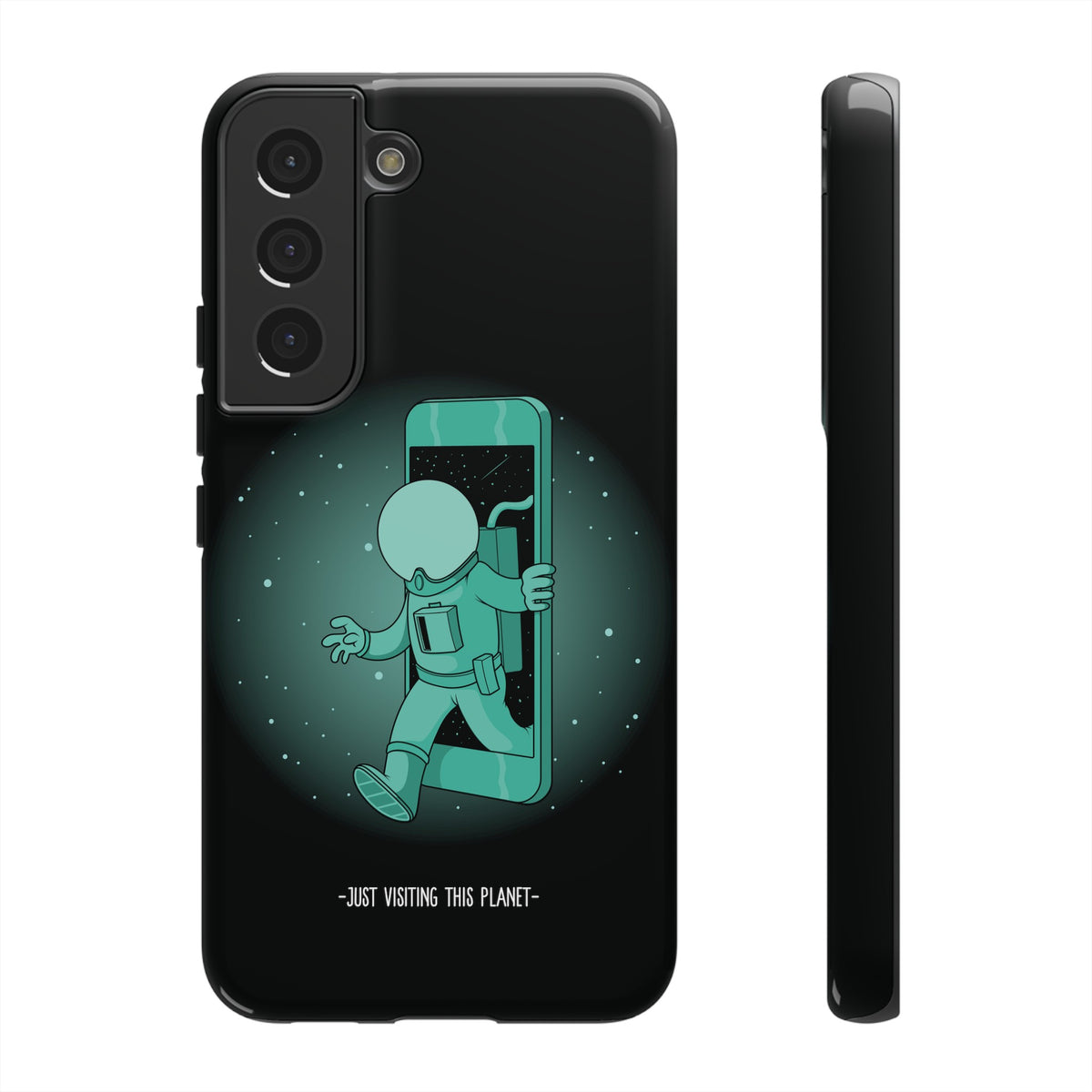 Funny Astronaut Mobile Cases - Just Visiting This Planet