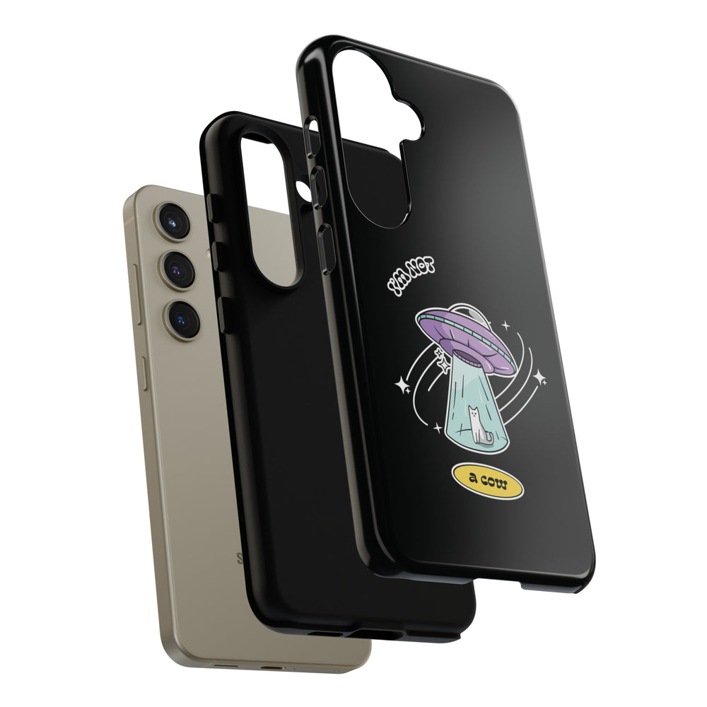 Sci-Fi UFO Samsung Galaxy Mobile Cases - Funny Roswell Cow