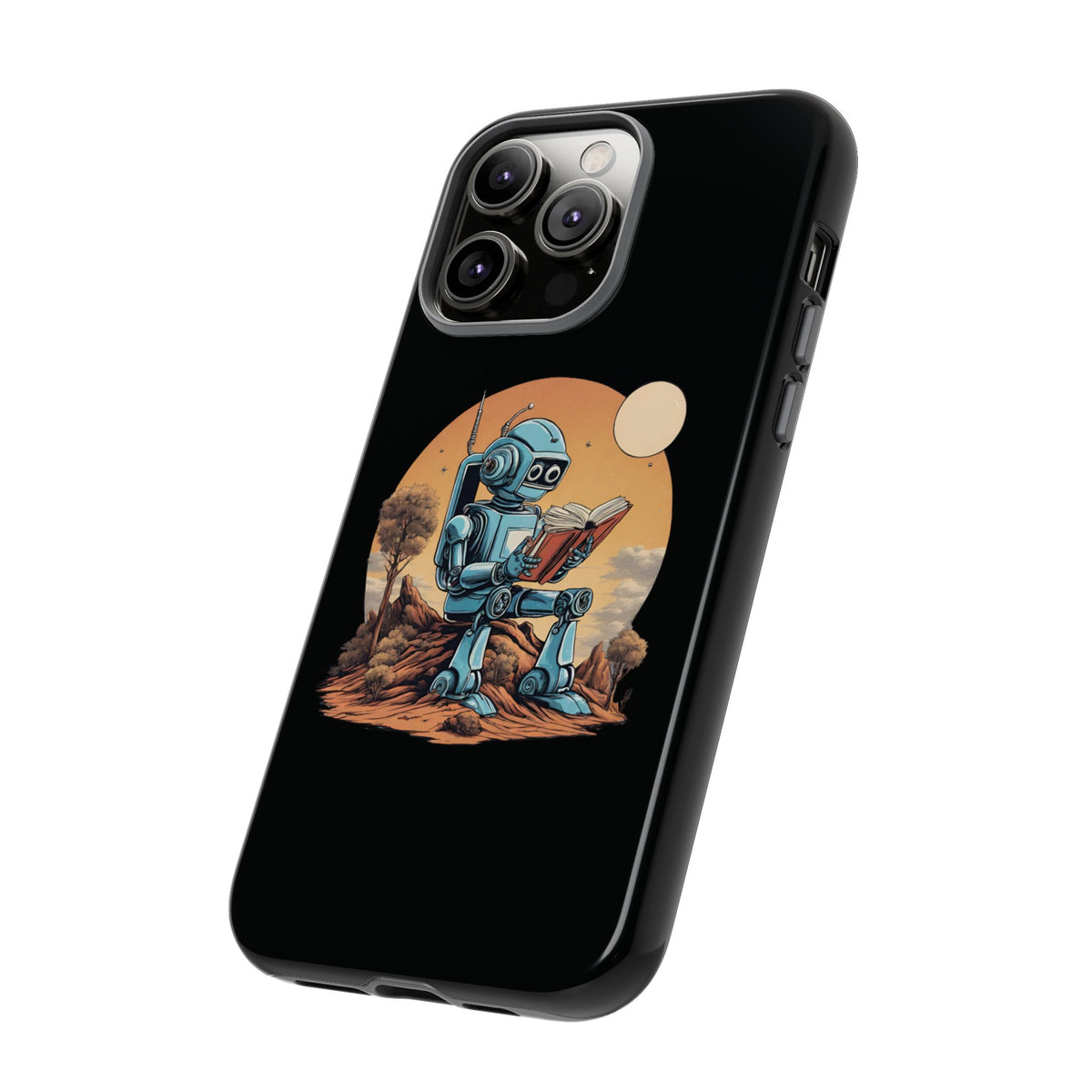 Humans Robot SpaceArt iPhone Cases - Tough Mobile Protection