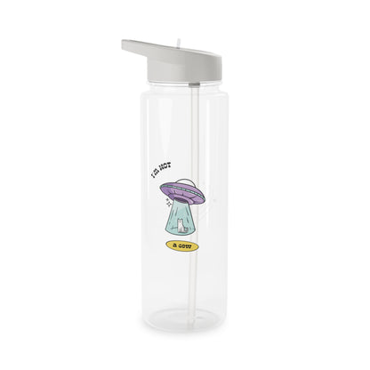 Funny Cat UFO Water Bottle - I'm Not a Cow Tritan Bottle