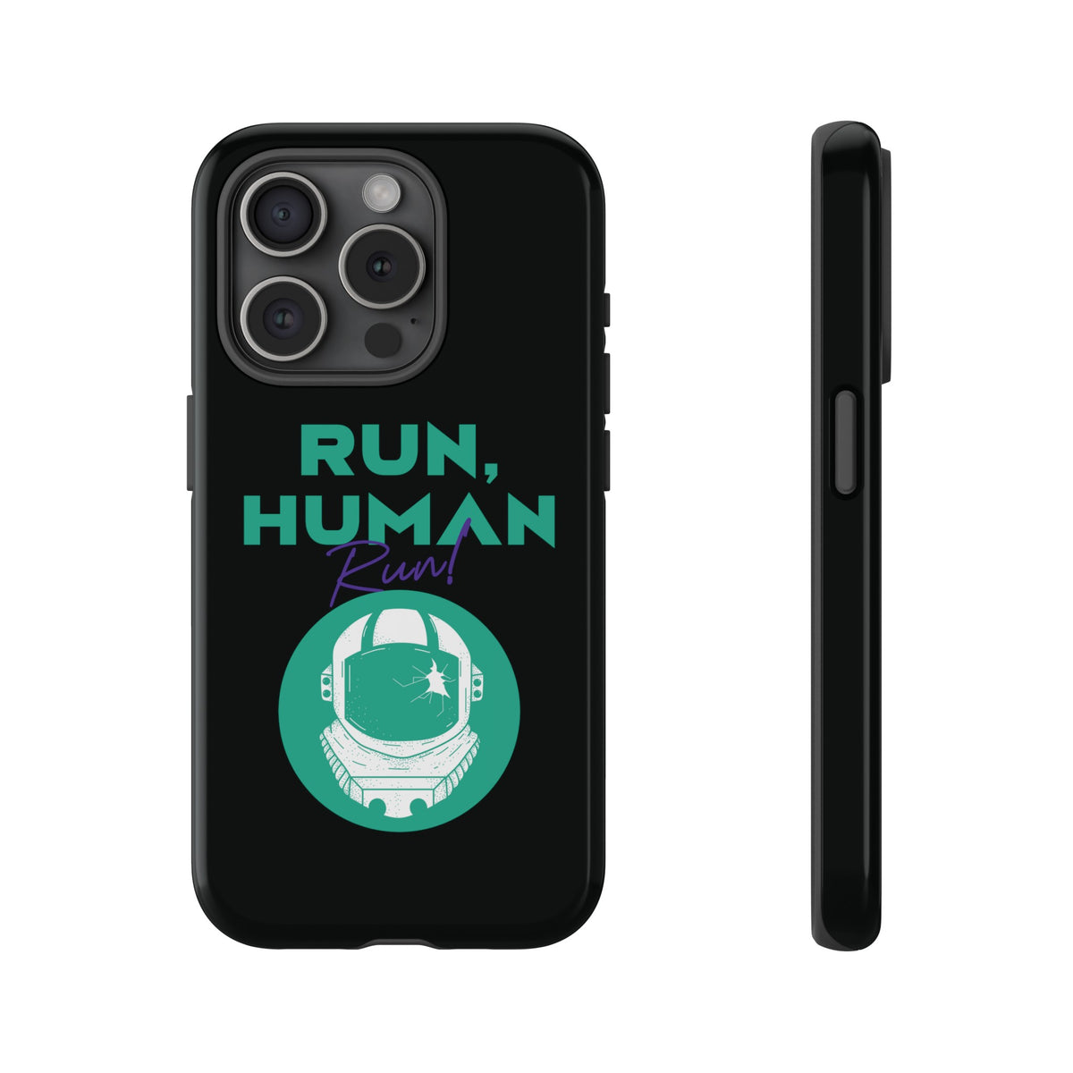 mobile cases-Run Human Run Sci-Fi Tough iPhone Mobile Cases