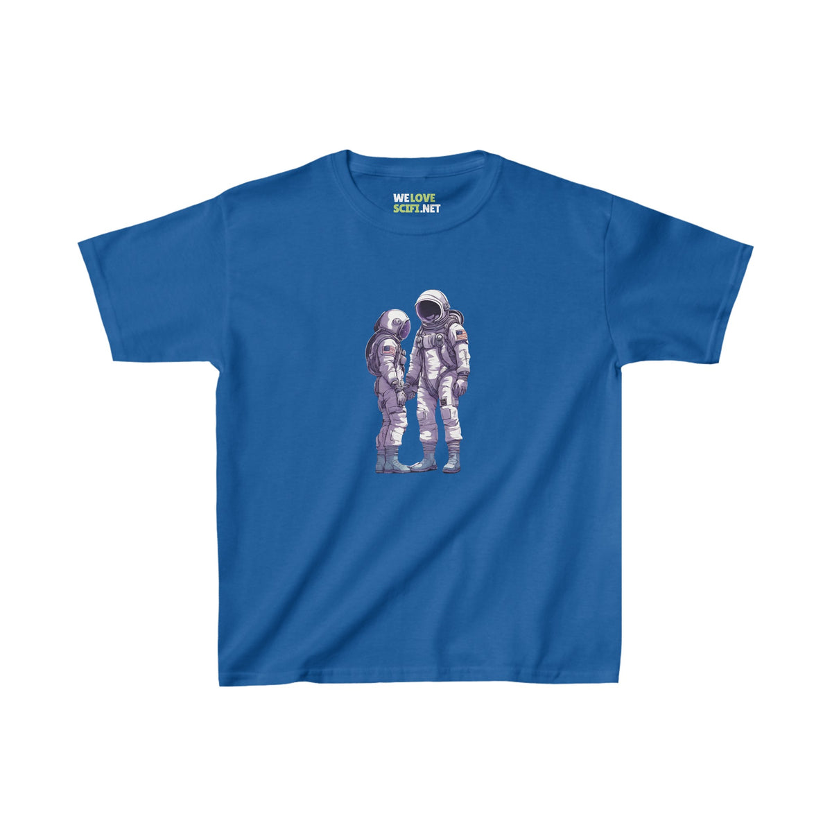 Space Art Tee - Mission Unknown Astronaut Kids Heavy Cotton