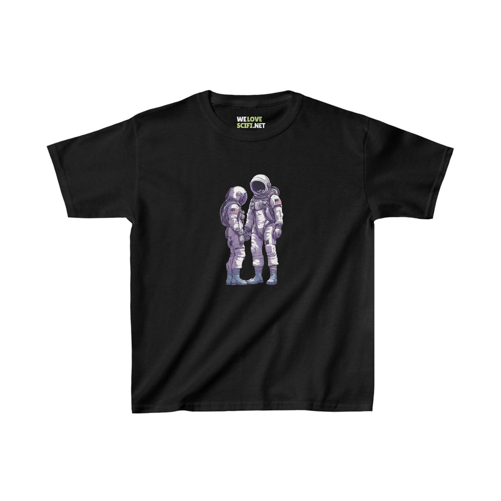 Space Art Tee - Mission Unknown Astronaut Kids Heavy Cotton