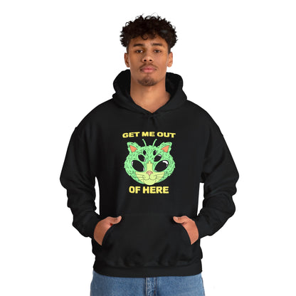 Get Me Out Of Here Funny Cat Alien Hoodie-welovescifi.net