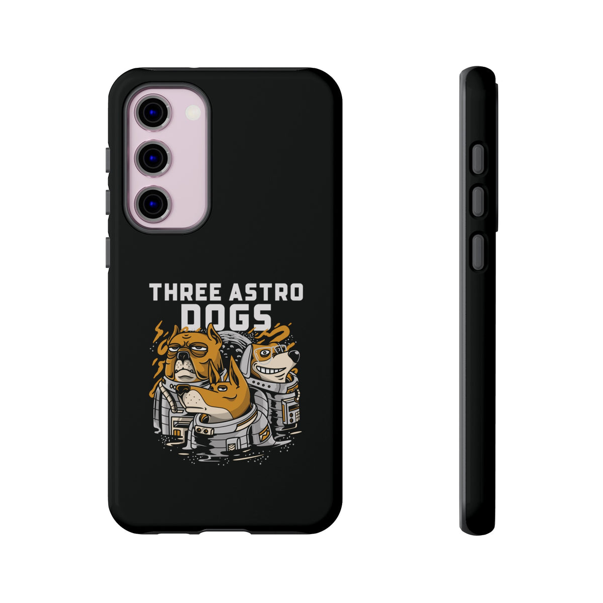 Three Astro Dogs Funny Sci-Fi Tough Samsung Galaxy Mobile Cases-welovescifi.net