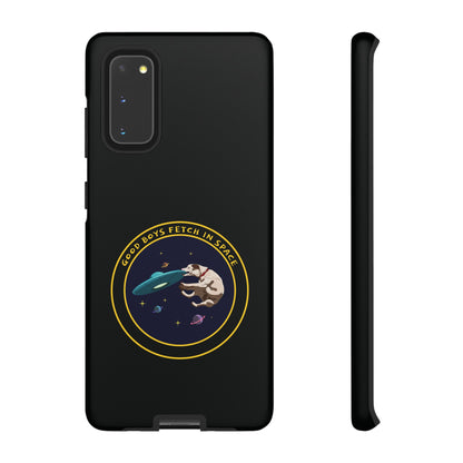 Fetch In Space Dog UFO Tough Samsung Galaxy Mobile Cases