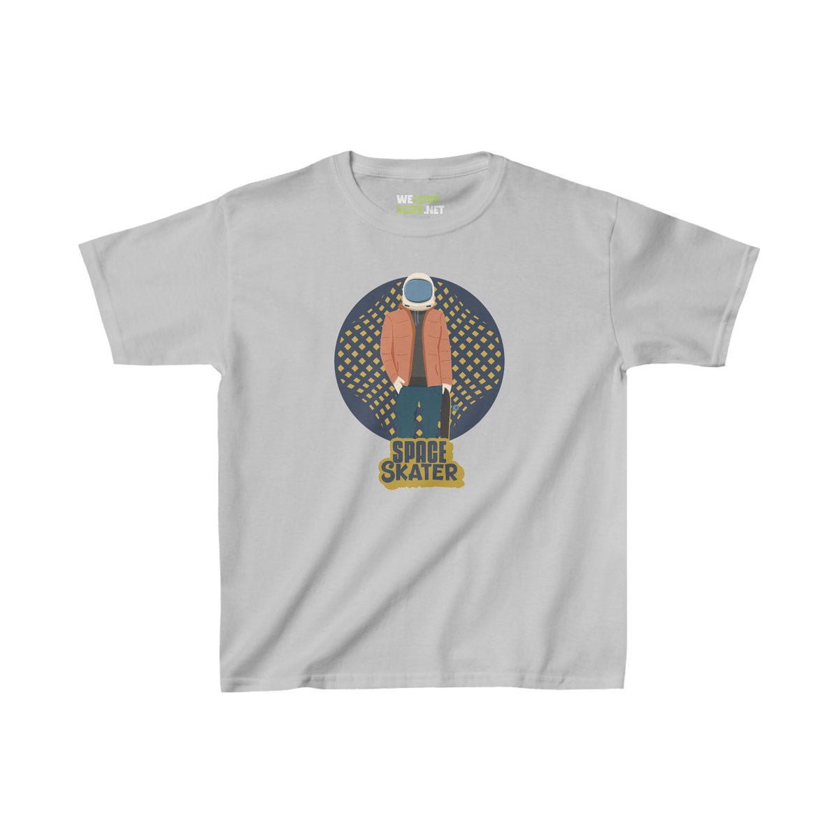 Space Skater Astronaut Tee Kids Sci-Fi Heavy Cotton™ Shirt