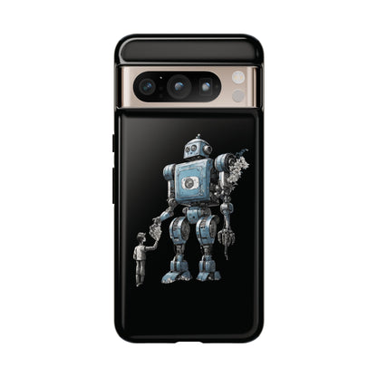 Flowers Robot SpaceArt Tough Google Pixel Mobile Cases