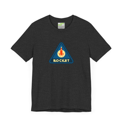 retro sci-fi t-shirt-Rocket Sign Retro Sci-Fi T-Shirt