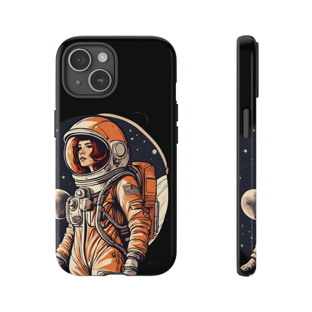 Spacegirl Astronaut Tough iPhone Mobile Cases WeLoveSciFi