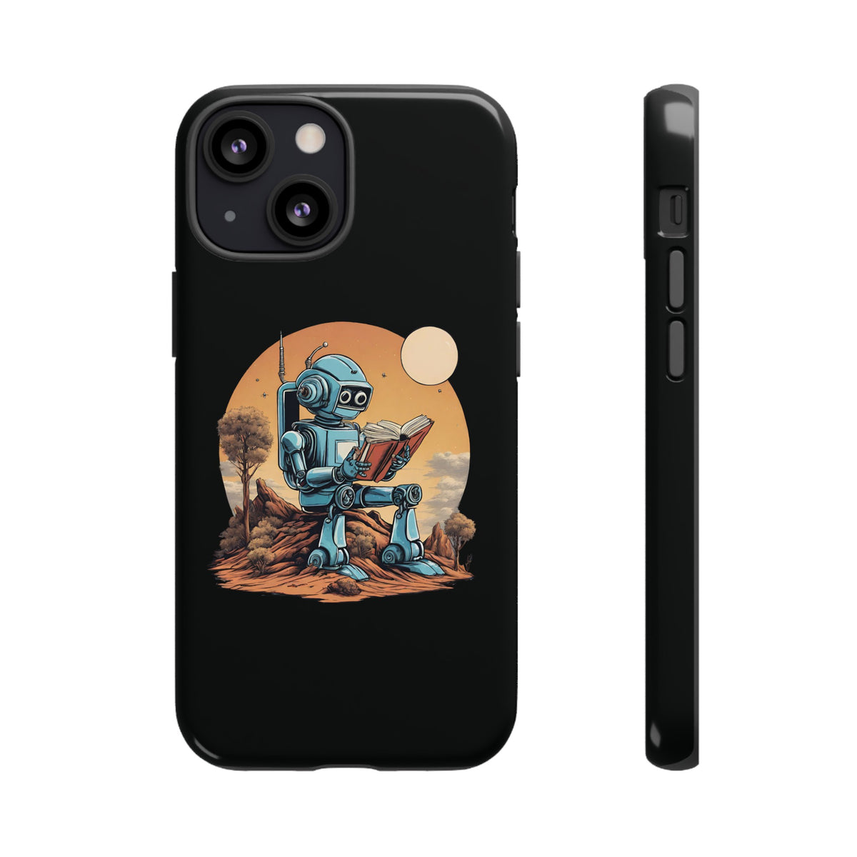 Humans Robot SpaceArt iPhone Cases - Tough Mobile Protection