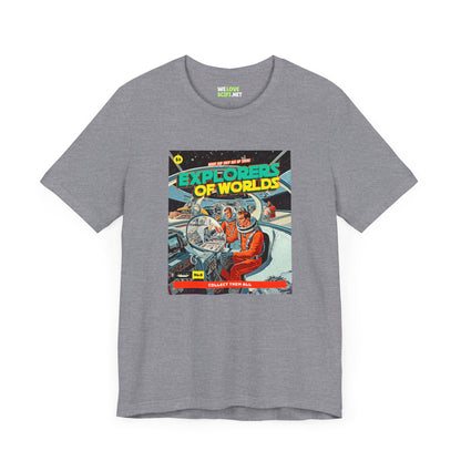 Explorers Of Worlds Retro Sci-Fi T-Shirt-welovescifi.net