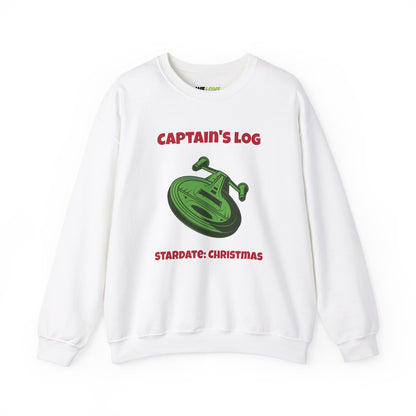 Stardate Christmas Funny SciFi Christmas Crewneck Sweatshirt-welovescifi.net