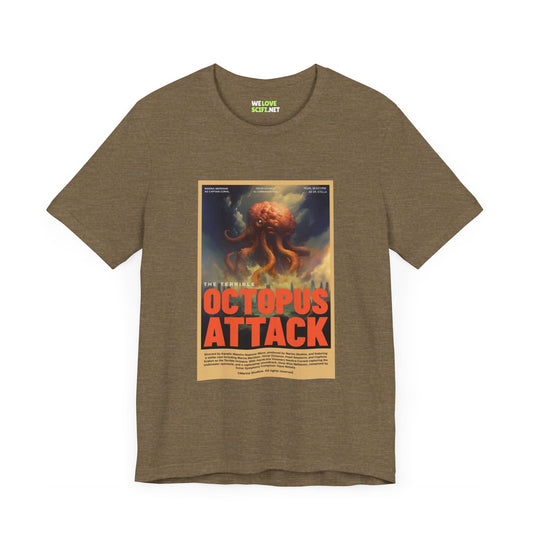 Octopus Attack Sci-Fi T-Shirt - Unique Sci-Fi Tee for Fans