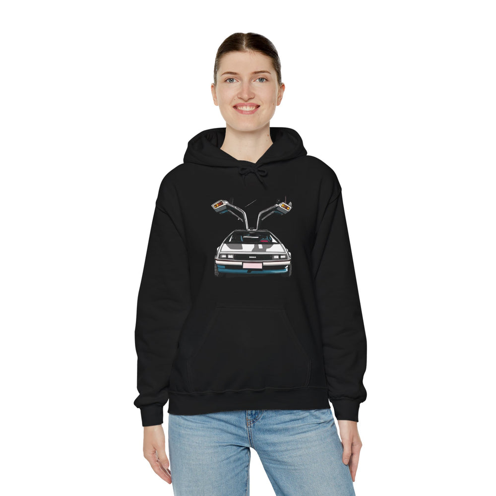 Delorian Sci-Fi Hoodie - Hop in My Delorian Sci-Fi Hoodie