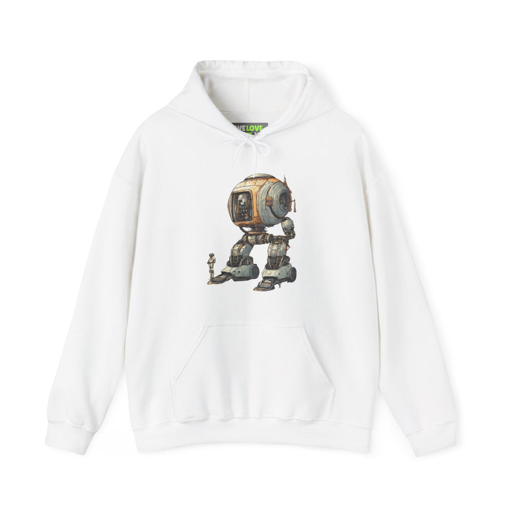 Let's Take a Ride Robot Space Art Hoodie - Sci-Fi Design