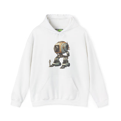 Let's Take a Ride Robot Space Art Hoodie - Sci-Fi Design