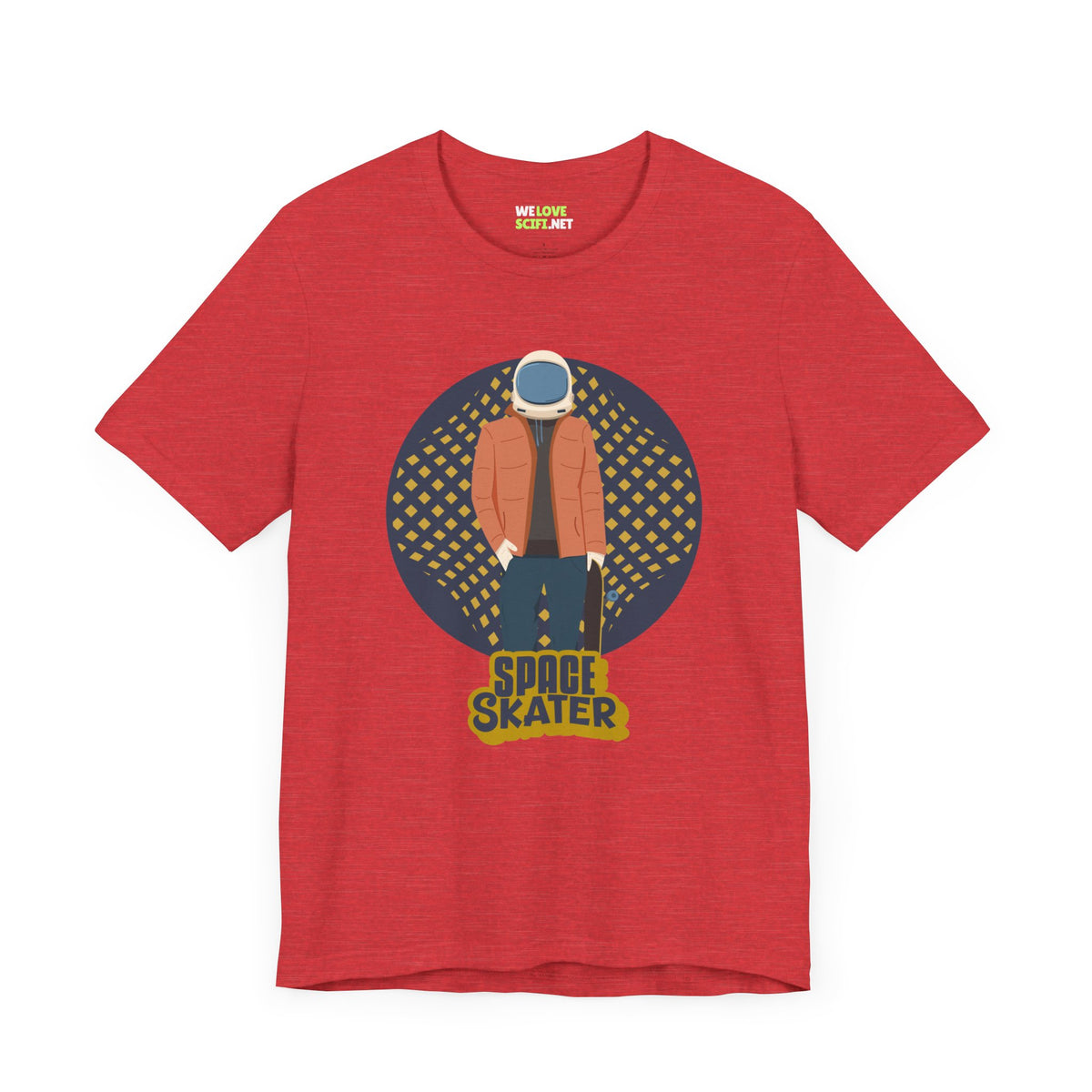 astronaut t-shirt-Space Skater Astronaut Sci-Fi T-Shirt