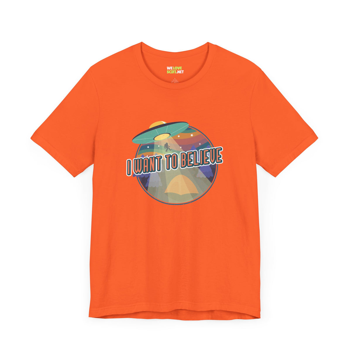 Funny UFO T-Shirt I Want to Believe SciFi Shirt WeLoveSciFi