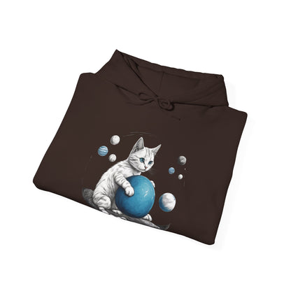 Space Player Cat 2 Sci-Fi Hoodie - Sci-Fi Hoodie