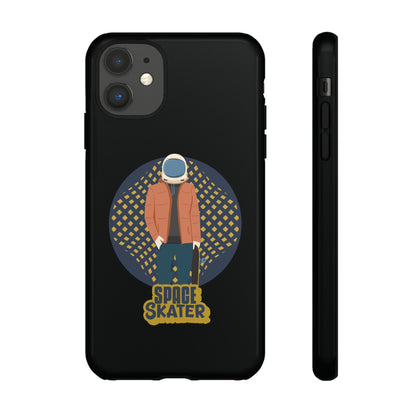 Space Skater Astronaut Sci-Fi Tough iPhone Mobile Cases